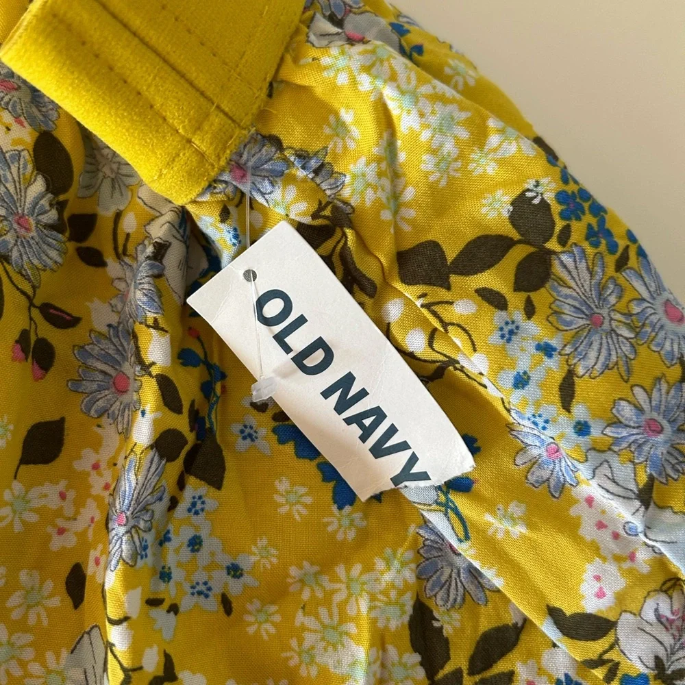 Old Navy NWT Girls Yellow Floral XL Skirt